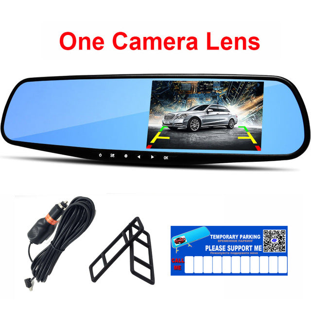 4.3 Inch Rearview Mirror Digital Video Dash Camera - The Tech Geek Store