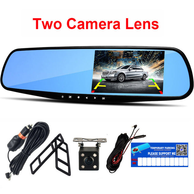 4.3 Inch Rearview Mirror Digital Video Dash Camera - The Tech Geek Store