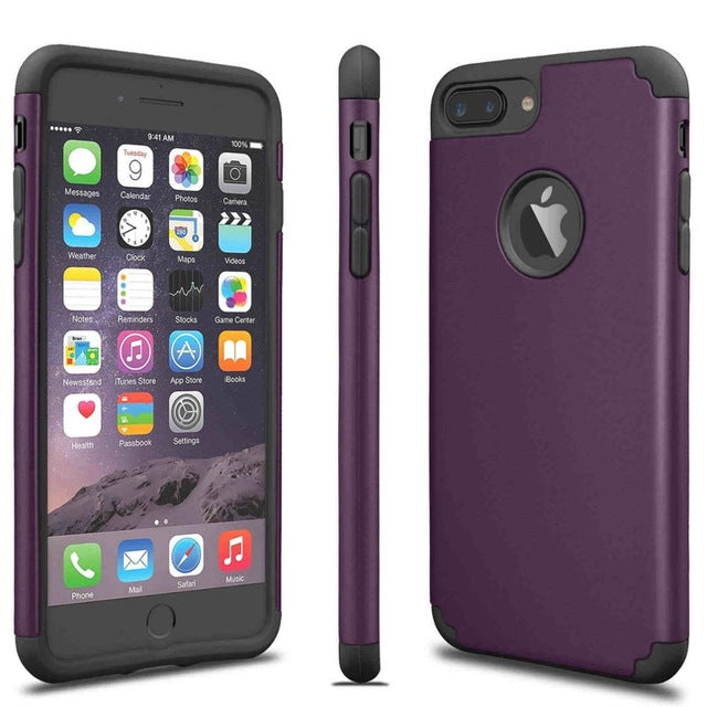 2in 1 Hybrid Shockproof Phone Case For iPhone - The Tech Geek Store